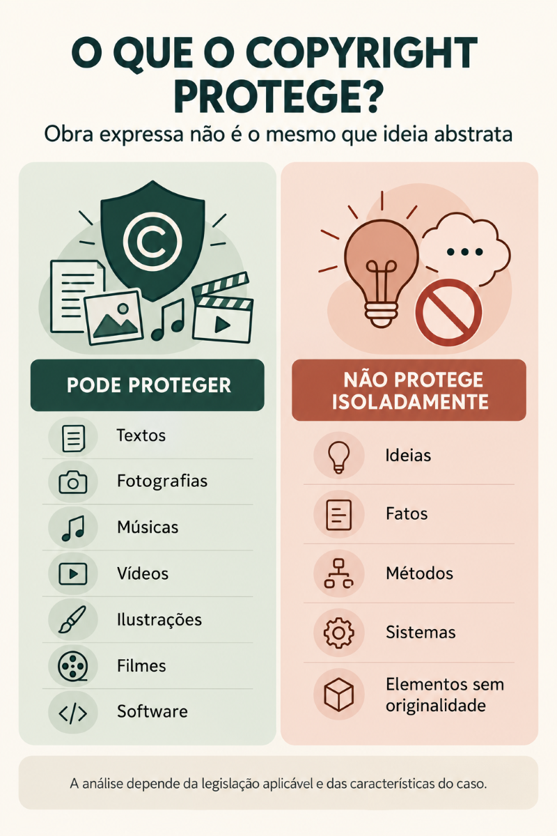O que o copyright protege e o que fica de fora